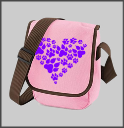 Paw In Hearts Shoulder Bag